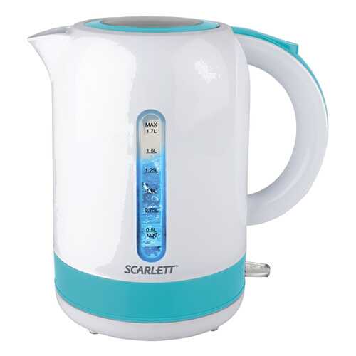 Чайник электрический Scarlett SC-EK18P42 White/Blue в ТехноПорт