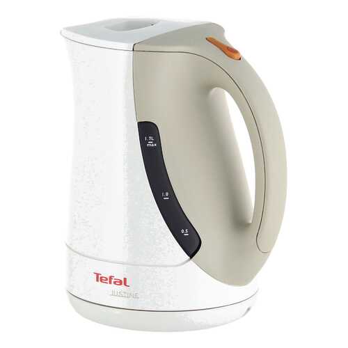 Чайник электрический Tefal Justine BF560140 White/Beige в ТехноПорт