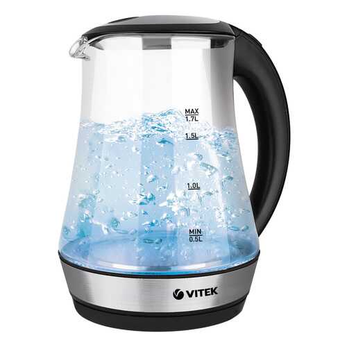 Чайник электрический Vitek VT-7035 TR Black/Silver в ТехноПорт