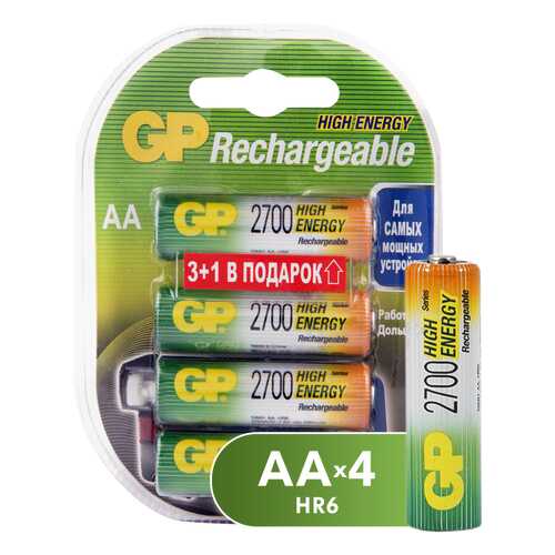 Аккумуляторная батарея GP Batteries 270AAHC3/1-2CR4 4 шт в ТехноПорт