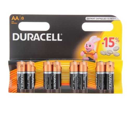 Батарейка Duracell LR6-8BL Basic в ТехноПорт