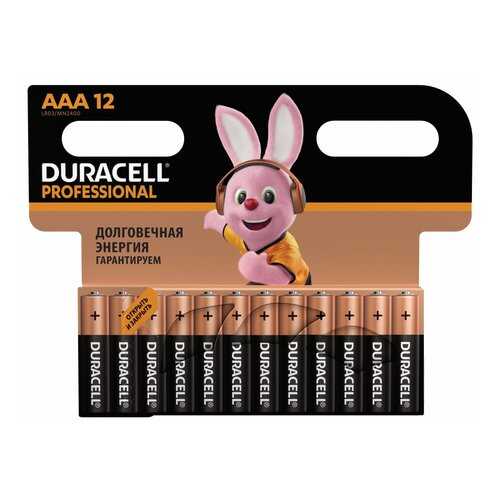 Батарейка Duracell P AАА LR03 12 шт в ТехноПорт