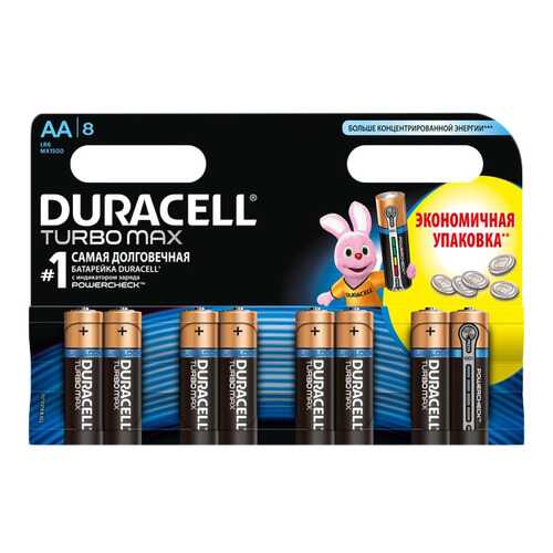 Батарейка Duracell Turbo Max LR6 8 шт в ТехноПорт