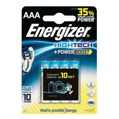 Батарейка Energizer Power Boost Tech AAA-LR03 4 шт в ТехноПорт