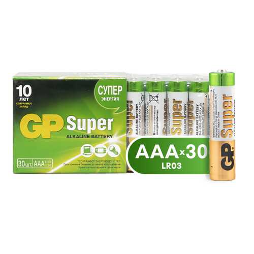 Батарейка GP Super Alkaline ААА (24A-2CRVS30) 30 шт в ТехноПорт