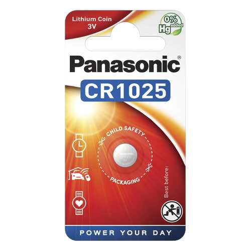 Батарейка Panasonic CR-1025EL/1B 1 шт в ТехноПорт