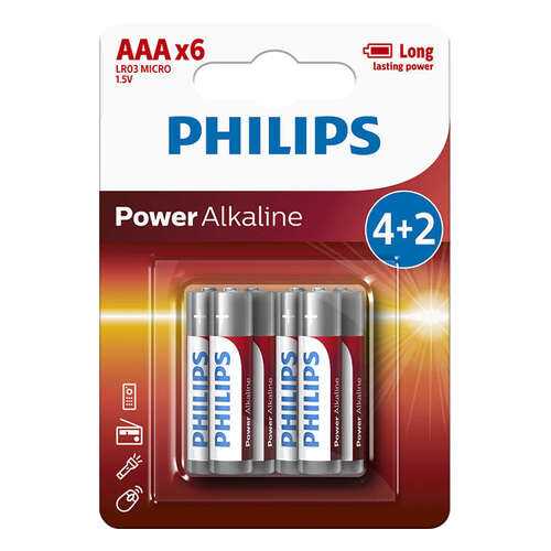 Батарейка Philips LR03P6BP/10 Power 6 шт в ТехноПорт