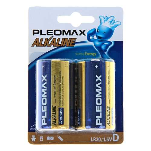 Батарейка Samsung Pleomax LR20-2BL щелочная 2 шт в ТехноПорт