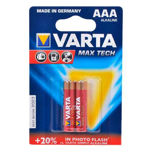 Батарейка Varta MAX Tech LR03-4BL 2 шт в ТехноПорт