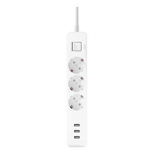 Сетевой фильтр Xiaomi Mi Power Strip, 3 розетки, 1,4 м, White в ТехноПорт