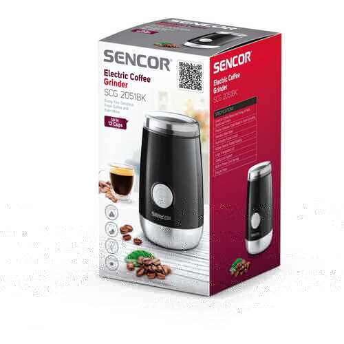 Кофемолка Sencor SCG 2051BK в ТехноПорт