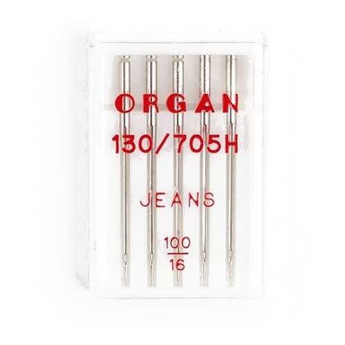 Иглы Organ джинсовые №100 для БШМ упак,5 игл в ТехноПорт