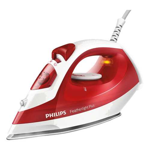 Утюг Philips Featherlight Plus GC1425/40 White/Red в ТехноПорт