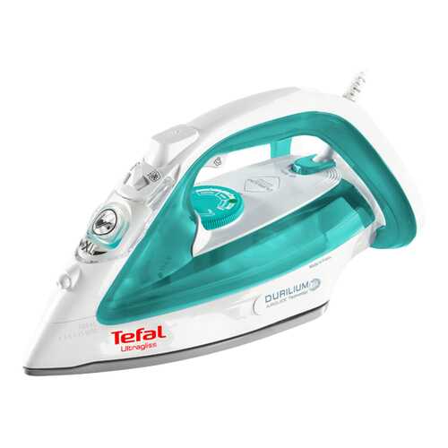 Утюг Tefal Ultragliss White/Cyan в ТехноПорт