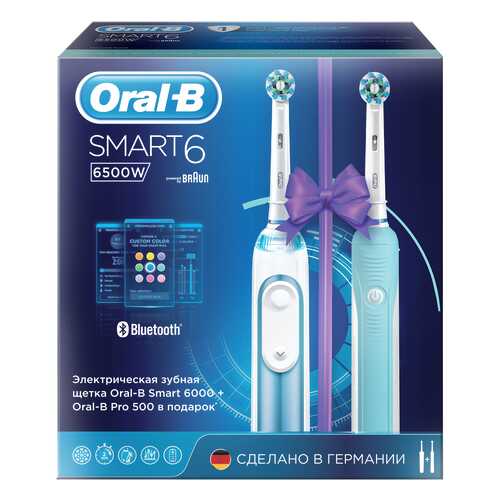 Электрическая зубная щетка Braun Oral-B 6500 W (D700.525.5XP) в ТехноПорт