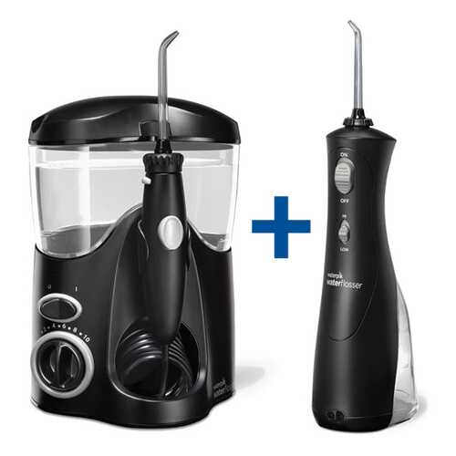 Ирригатор Waterpik WP-112 + Waterpik WP-462 Black в ТехноПорт