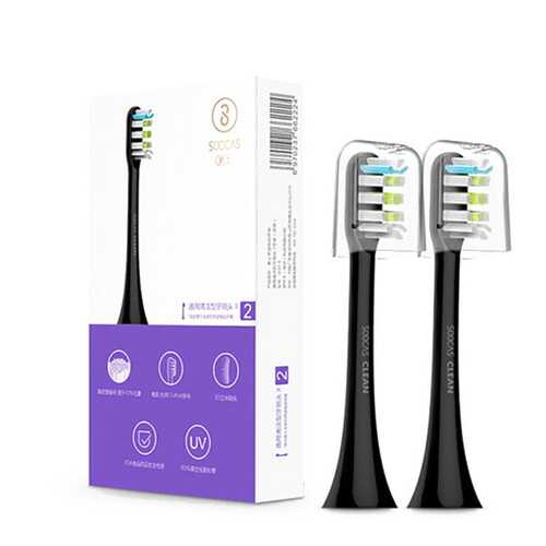 Насадка для зубной щетки Soocas Electric Sonic Toothbrush X1 / X3 Black 2 шт в ТехноПорт