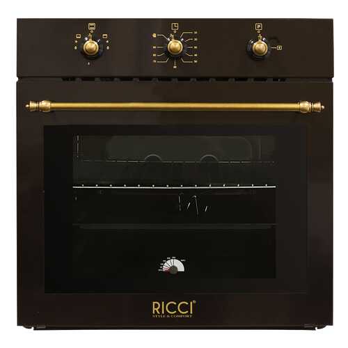Встраиваемый газовый духовой шкаф RICCI RGO-620BR Brown в ТехноПорт