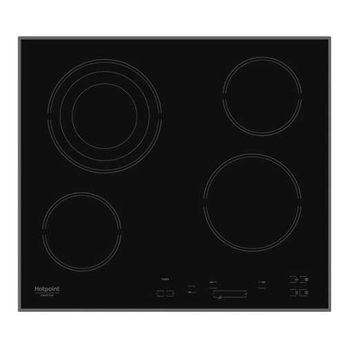 Встраиваемая варочная панель электрическая Hotpoint-Ariston HAR 643 T A Black в ТехноПорт