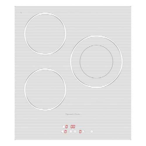 Встраиваемая варочная панель электрическая Zigmund & Shtain CNS 302.45 WX White в ТехноПорт
