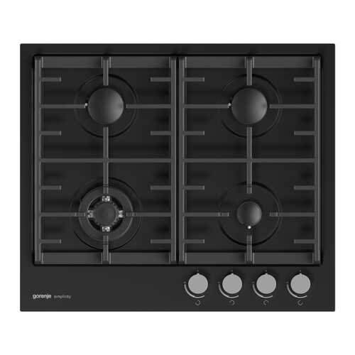 Встраиваемая варочная панель газовая Gorenje G6SY2B Black в ТехноПорт