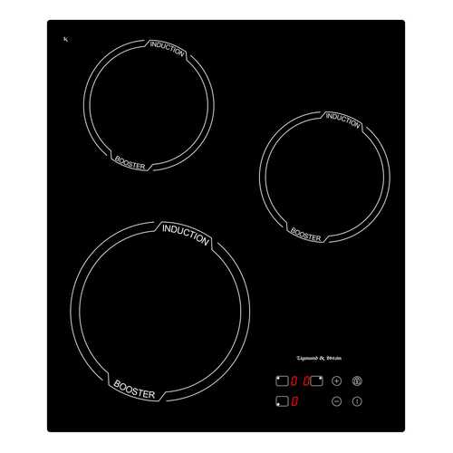Встраиваемая варочная панель индукционная Zigmund & Shtain CIS 029.45 BX Black в ТехноПорт