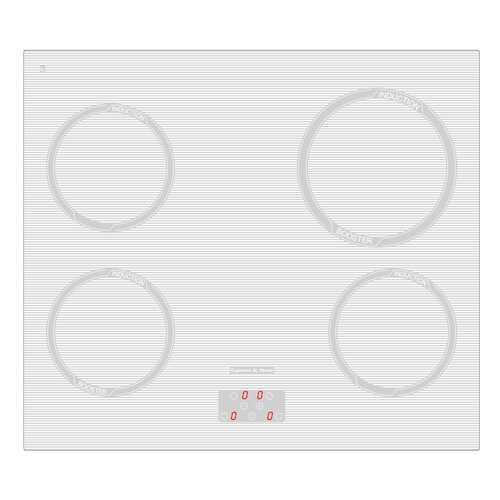 Встраиваемая варочная панель индукционная Zigmund & Shtain CIS 299.60 WX White в ТехноПорт