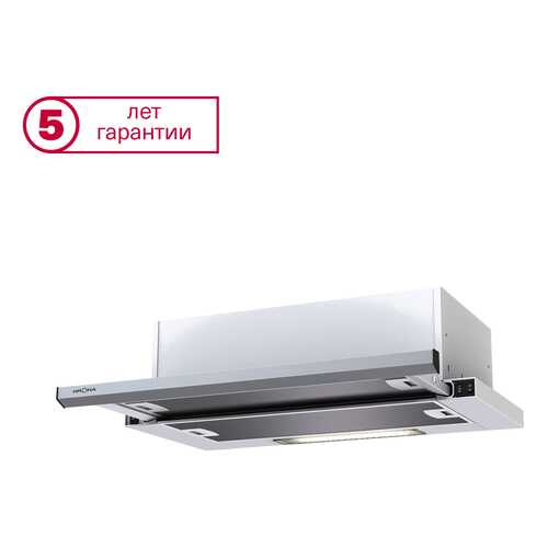 Вытяжка встраиваемая Krona Kamilla slim 600 White/Inox (2мотора) в ТехноПорт